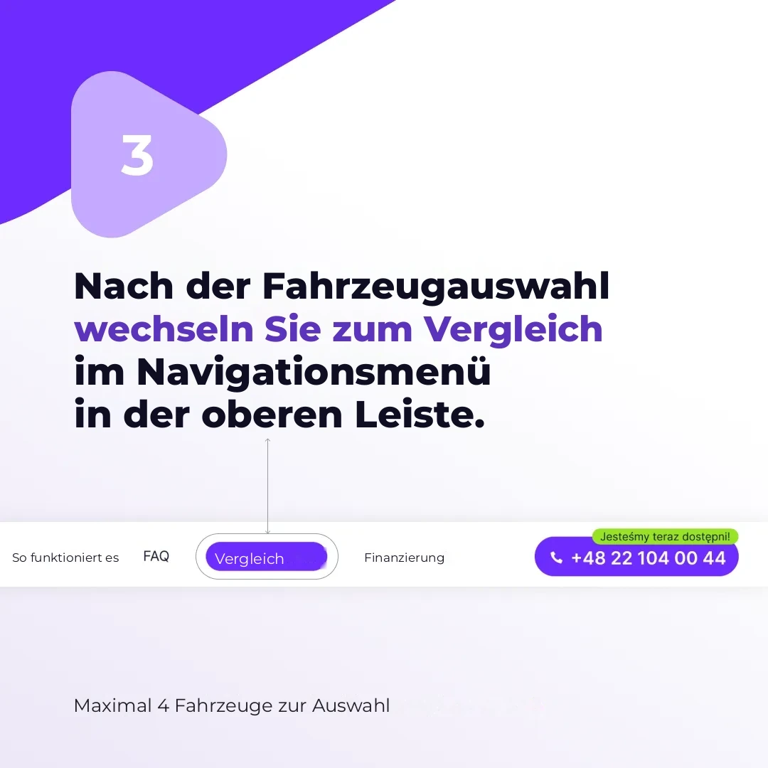 Aus der Liste zum Vergleich hinzufügen
