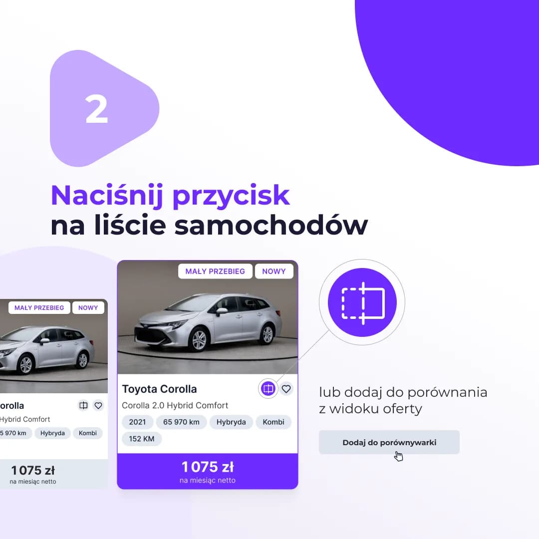 Dodaj do porównywarki z listy