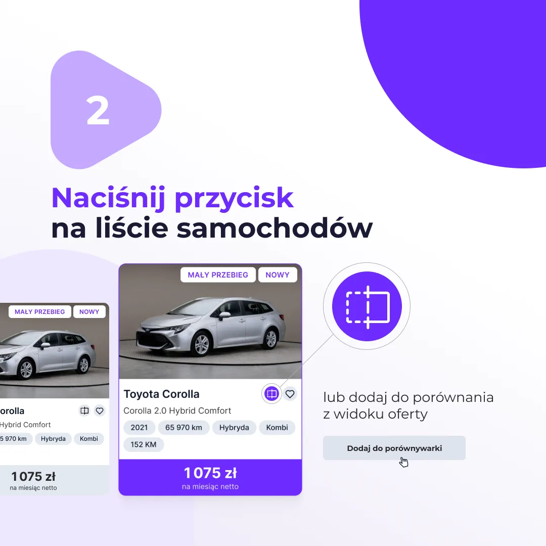 Dodaj do porównywarki z listy